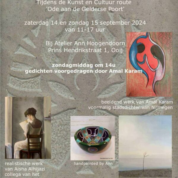 Open Atelier en Expositie 14 en 15 september